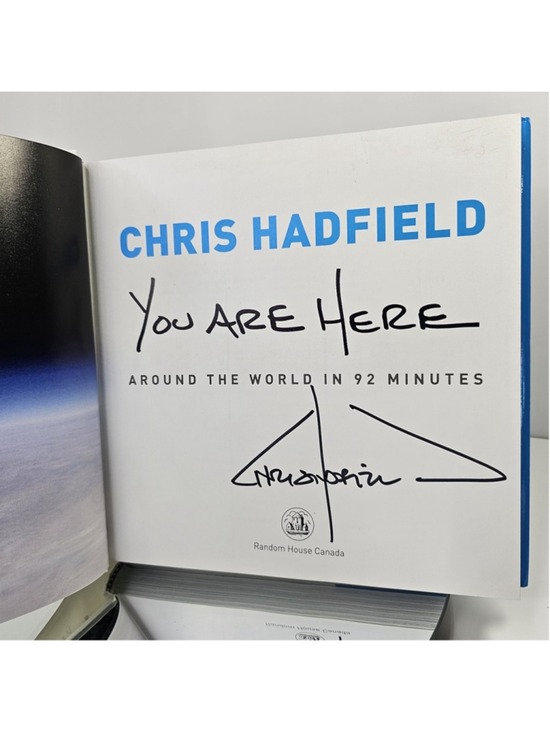 Random House Canada Other - SIGNED Chris Hadfield You Are Here Around the World in 92 Minutes Hardcover 2014